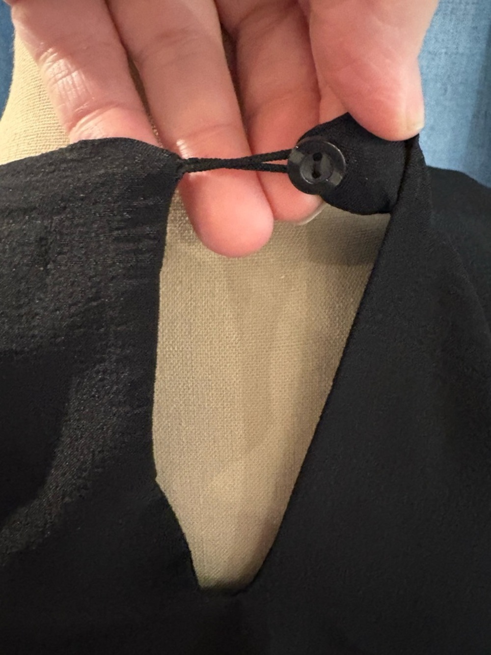 Crystal Doll Black Textured Tunic Top - Picture 4 of 7